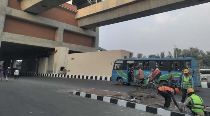 শেষ মুহূর্তেও চলছে মেট্রোরেলের কাজ