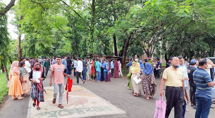 শাবিপ্রবিতে ঢাবির ‘ঘ’ ইউনিটের ভর্তি পরীক্ষা সম্পন্ন