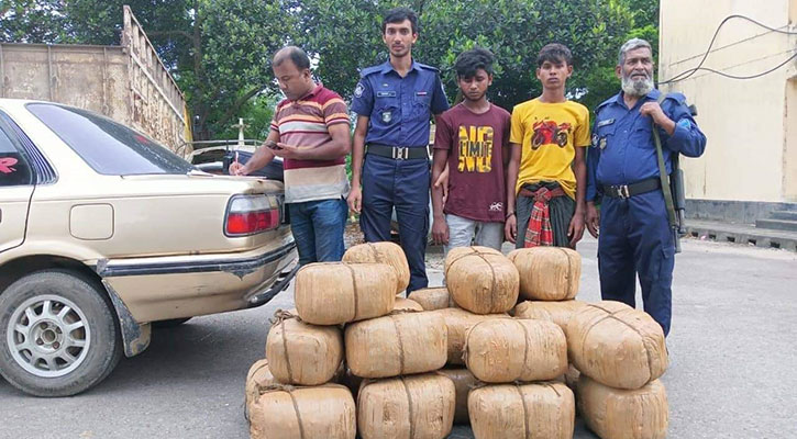 বিজয়নগর থেকে ঢাকায় নেওয়া হচ্ছিল ১০০ কেজি গাঁজা