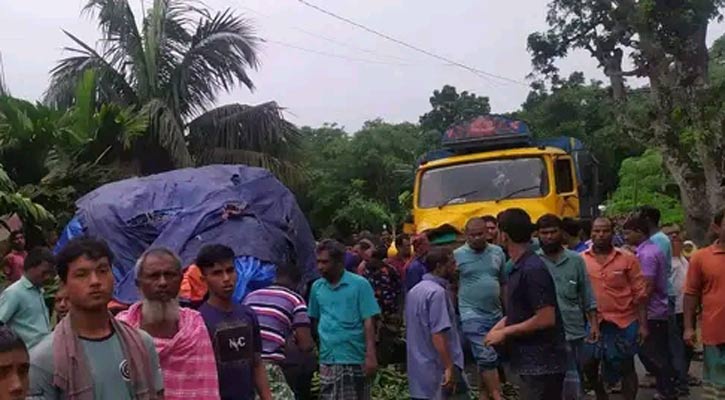 খানসামায় ট্রাক-পিকআপভ্যান সংঘর্ষ, নিহত ১