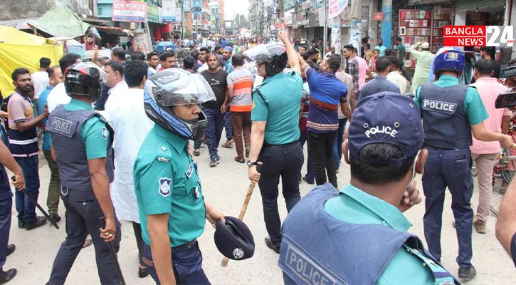 খুলনায় পুলিশের সঙ্গে বিএনপির সংঘর্ষ, আহত ১২