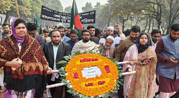 জাতীয় পার্টির বেশে আ.লীগ বুদ্ধিজীবী দিবসে শ্রদ্ধা জানিয়েছে: রাশেদ খান